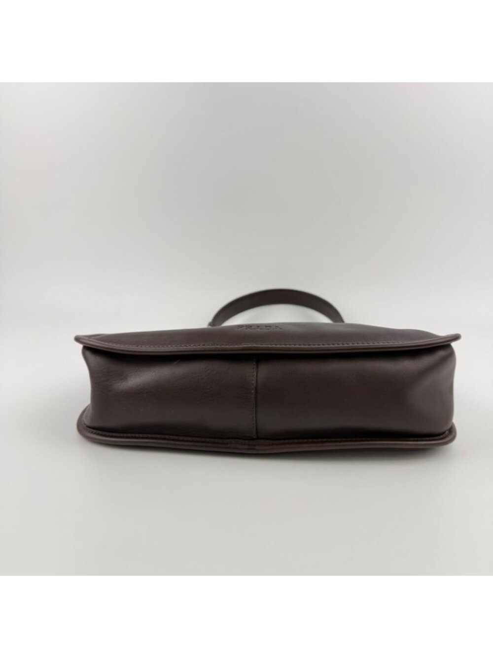 Prada Shoulder Bag Brown Leather Vintage - Picture 6 of 15